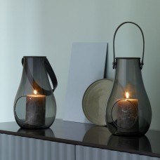 Holmegaard Design With Light lanternesæt (smoke), 25 cm.