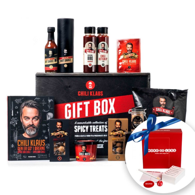 Chili Klaus Spicy Box and More or Less quiz game